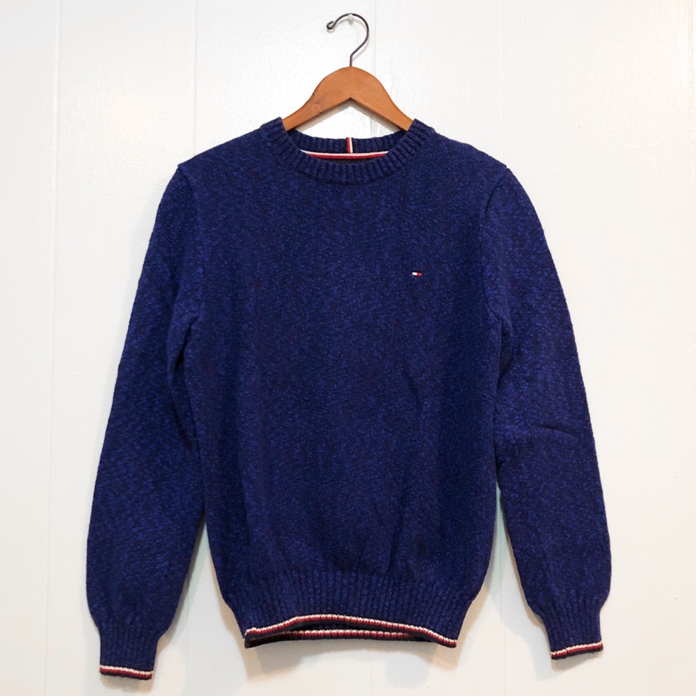 Tommy Hilfiger Mens Marled Thick Pullover Sweater